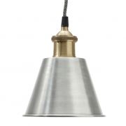 Lampa metalowa, srebrno-złota - Hübsch