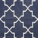Dywan bawełniany, tkany, kolor niebieski, 120x180 cm