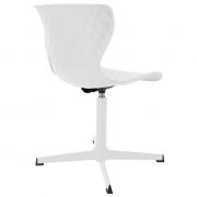 Krzesło obrotowe CROW METAL, białe