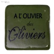 Podkładka pod kubek A L'OLIVIER DES OLIVIERS, ciemna oliwka