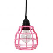 Lampa LAB z włącznikiem, różowa - HK living