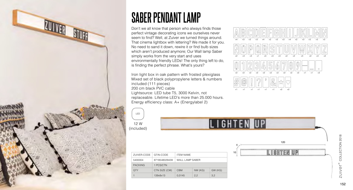 saber pedant lamp - lampy zuiver - kolekcja 2018