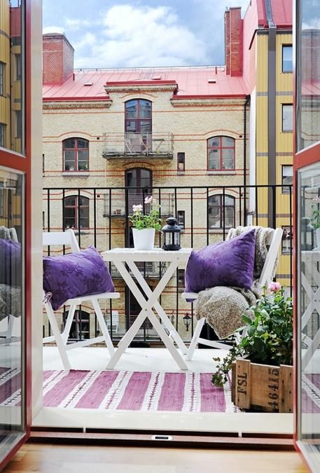 Balkon W Stylu Skandynawskim -